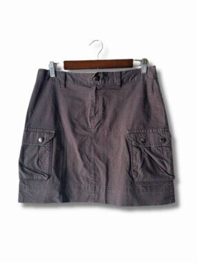 🎃Columbia Sportswear Brown Ripstop Cargo Mini Skirt Camo Trim Womens Y2K Size 8